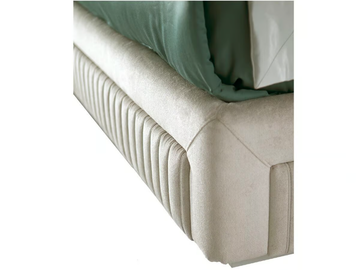 SHELL - Fabric double bed with upholstered headboard by Siwa Soft Style - view 3